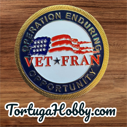 Aaron’s - Proud Supporter Military CHALLENGE Coin - VetFran - Very Rare