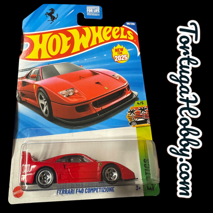 Hot Wheels - 3 Car Ferrari Set - SF90, GTB4 And Ferrari F40
