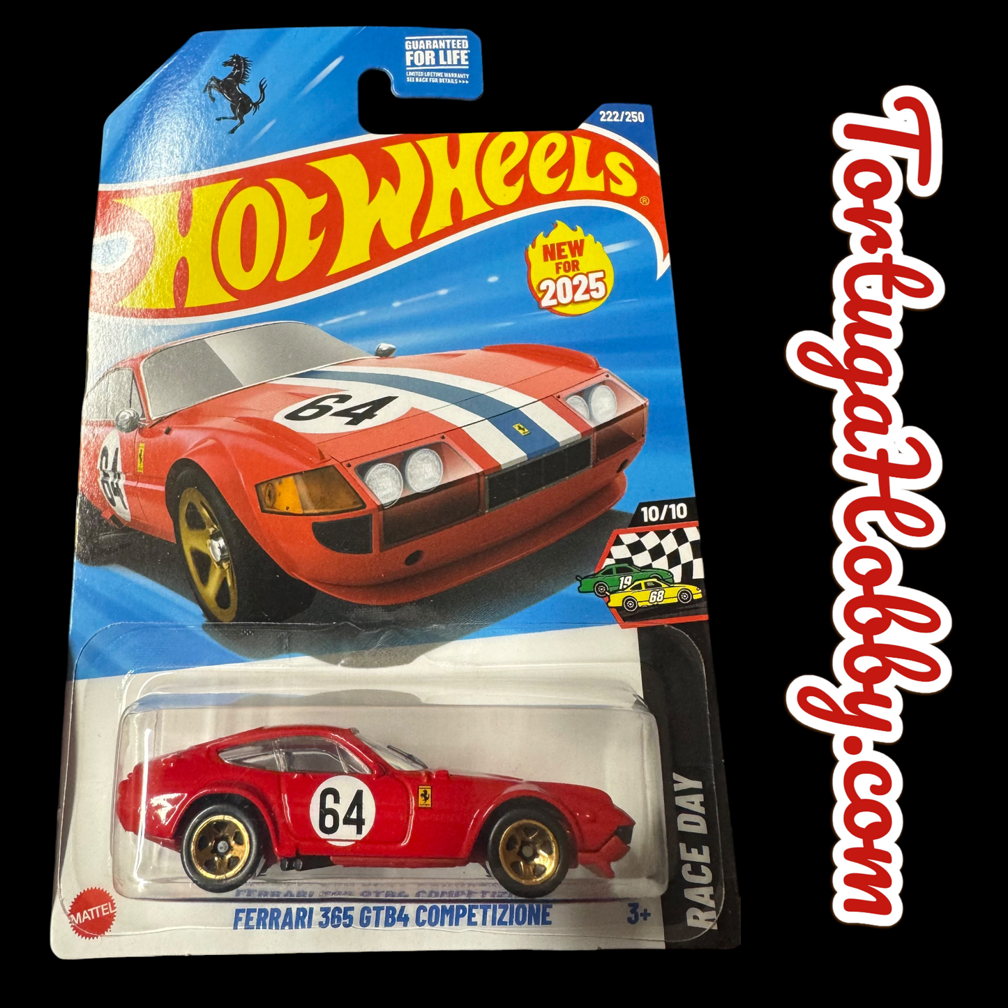 Hot Wheels - 3 Car Ferrari Set - SF90, GTB4 And Ferrari F40