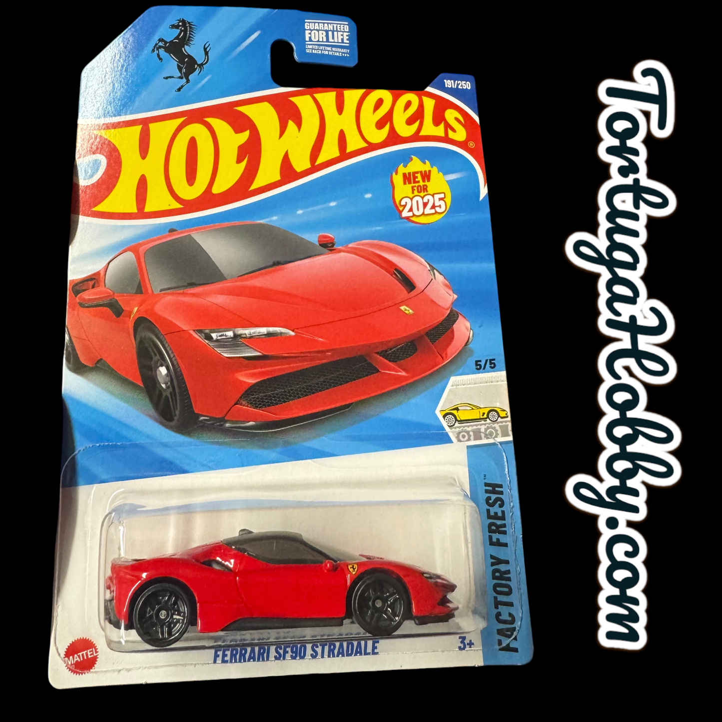 Hot Wheels - 3 Car Ferrari Set - SF90, GTB4 And Ferrari F40
