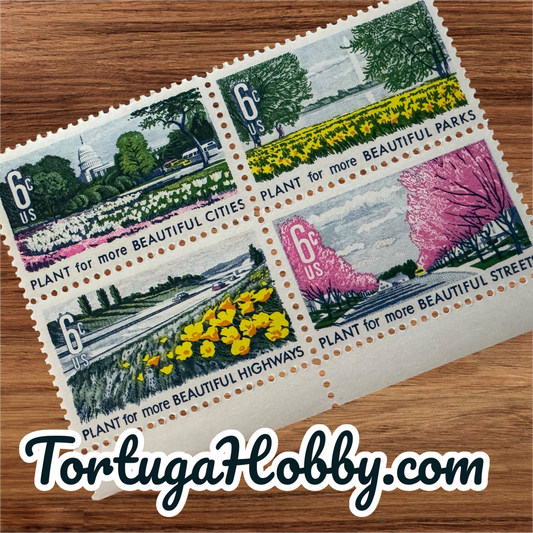 1969 - Beautification Of America Series - 4 Stamp Collection