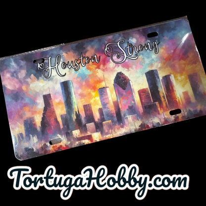 Houston Strong - Aluminum License / Vanity Plate For Car Fanatics!