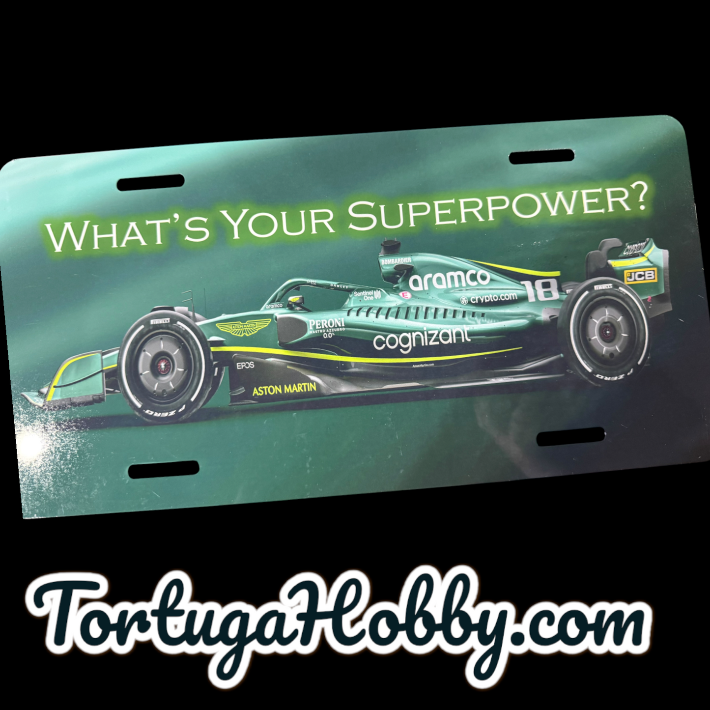 Formula 1 Superpower - Aluminum Front License / Vanity Plate For Car Fanatics!