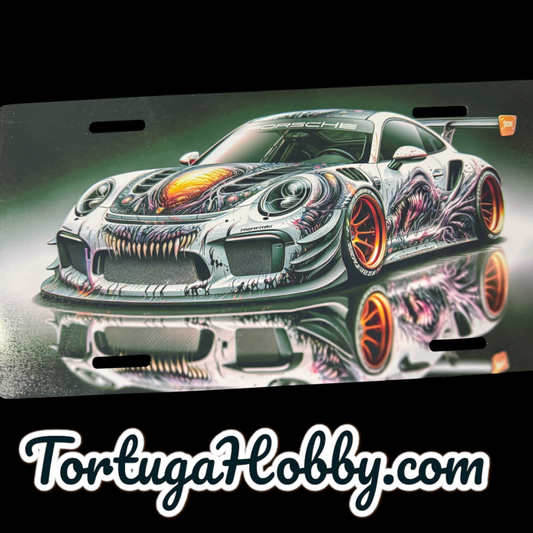 Xeno Porsche 911 - Aluminum Front License / Vanity Plate For Car Fanatics!