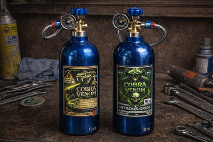 Cobra Venom NOS Bottle Nitrous Oxide Racing Label Decals Stickers