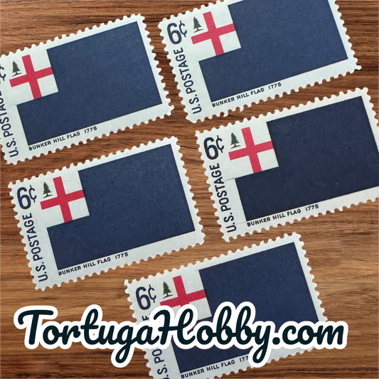 1968 - Historic American Flag Series Bunker Hill - 6 Cent Stamp - Scott #1351