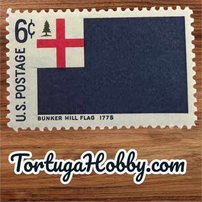 1968 - Historic American Flag Series Bunker Hill - 6 Cent Stamp - Scott #1351