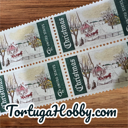 1969 - Winter Sunday In Norway, Maine - Christmas - 4 Stamps