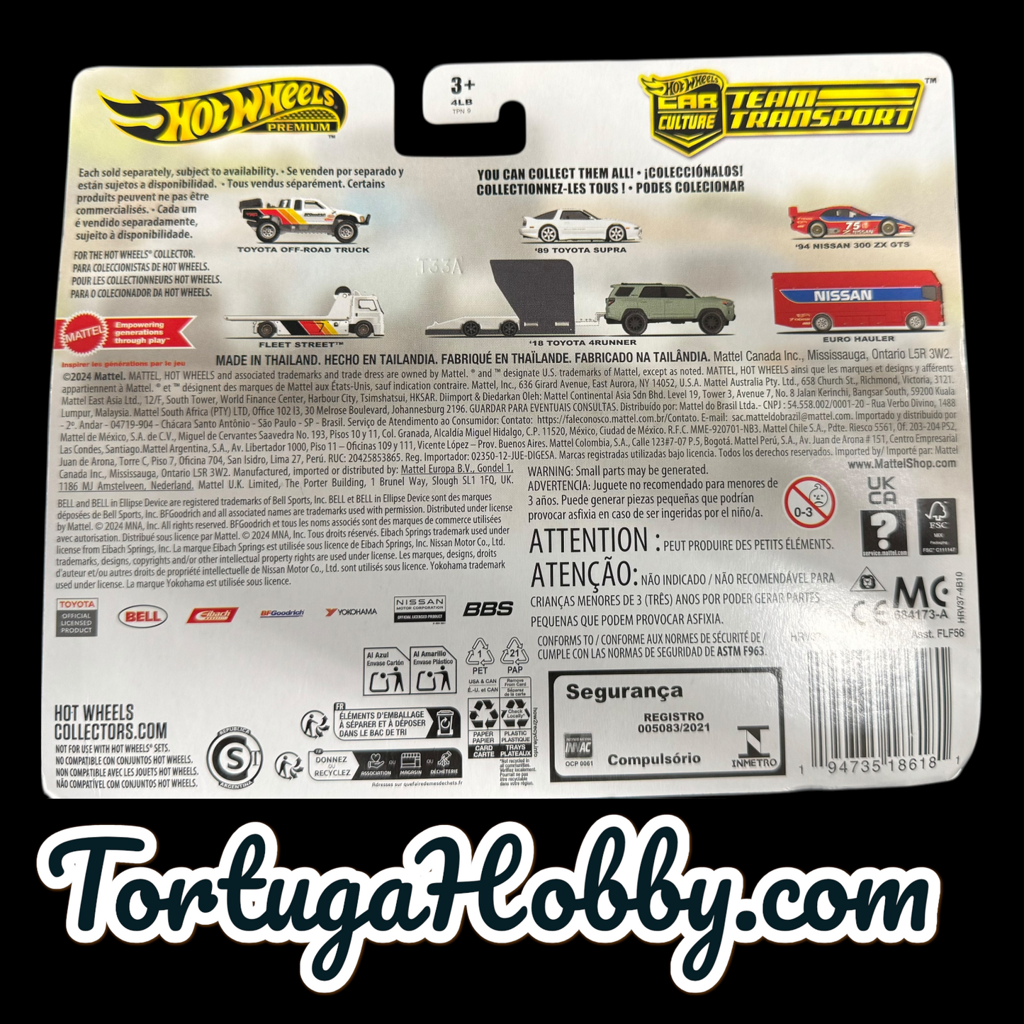 2024 -Hot Wheels -  Team Transport '89 Toyota Supra '18 4Runner