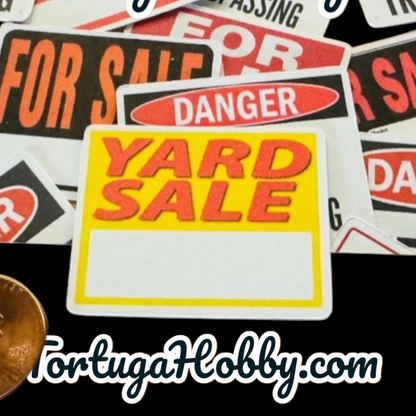 Miniature Street Signs for Your Diorama, Train Layout or More!