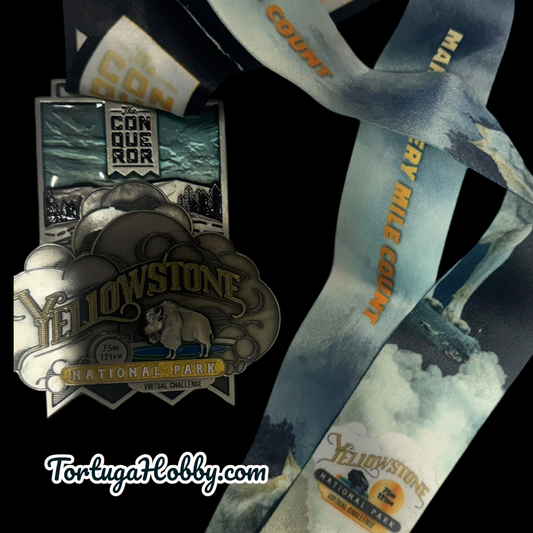 The Conqueror- Yellowstone National Park - High Quality Finishers Medal.