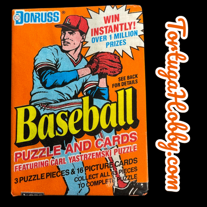1990 Donruss Baseball Card Packs (Orange) - 5 Packs