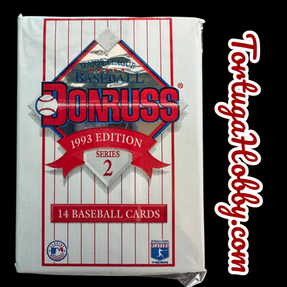 1993 Donruss Baseball Card Packs Series 2 - 5 Packs