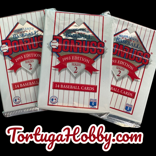 1993 Donruss Baseball Card Packs Series 2 - 5 Packs