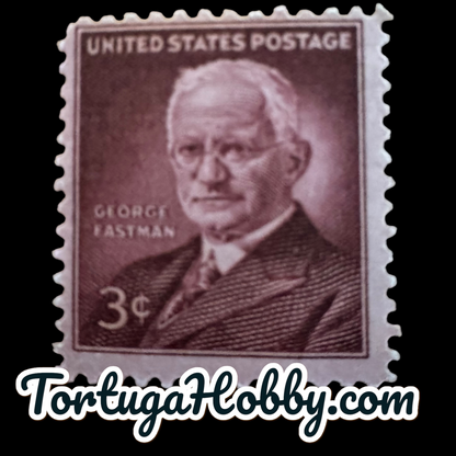 1954 - George Eastman - Founder Eastern Kodak Company - 3-Cent Stamp - 4 Stamps
