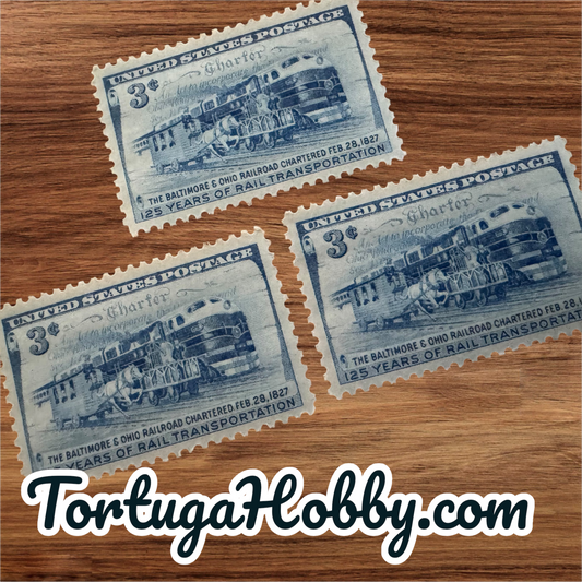 1952 - Baltimore & Ohio Railroad - 125 Years Of Railroad - Includes 3 Stamps