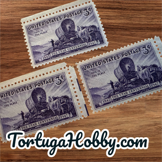 1947 - Utah Centennial - Includes 3 Stamps - US #950