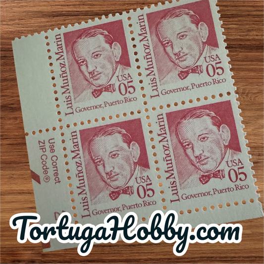 1990 - Great American Series - Luis Munoz Marin - Includes 4 Stamps