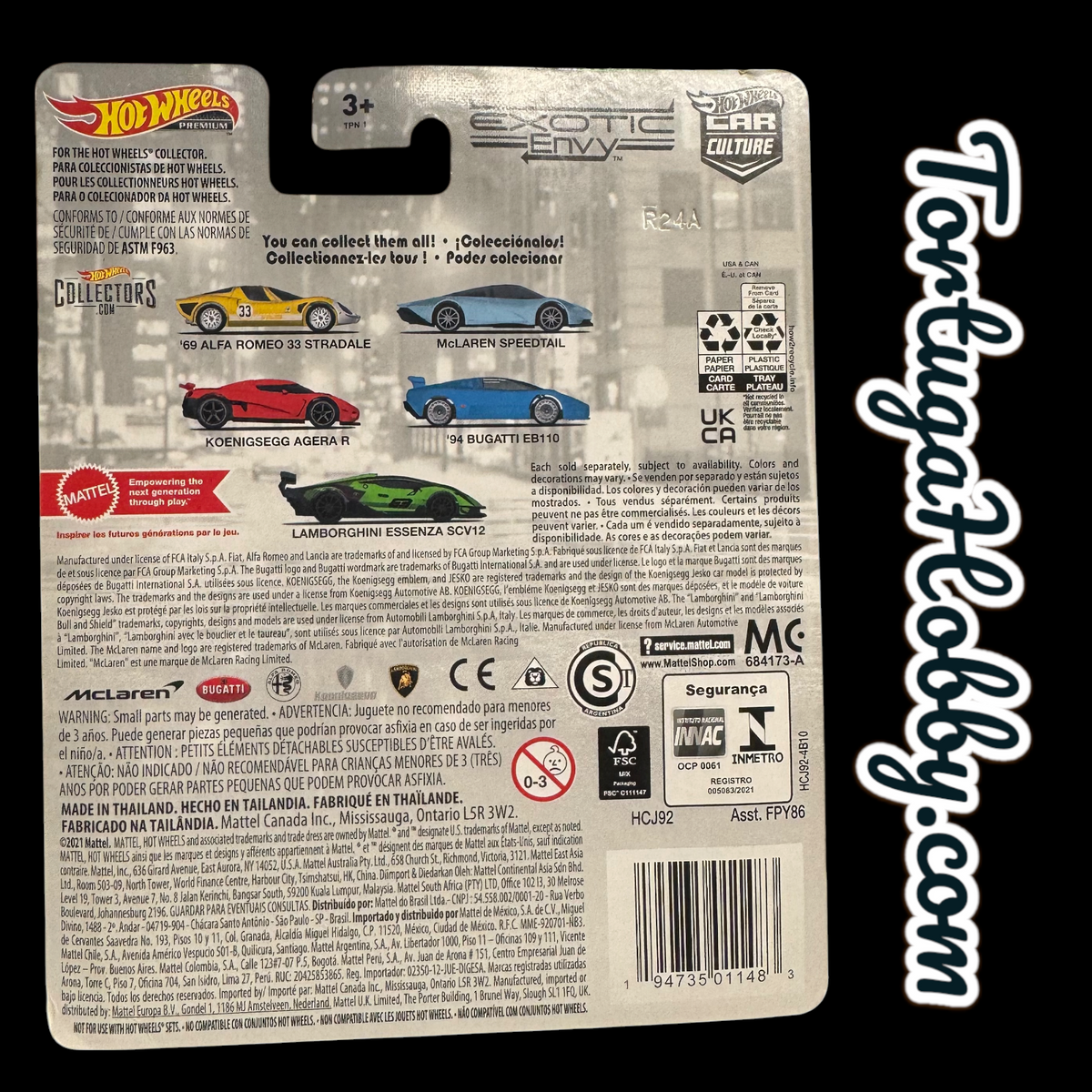 2021 - Hot Wheels - Car Culture - Exotic Envy - McLaren Speedtail