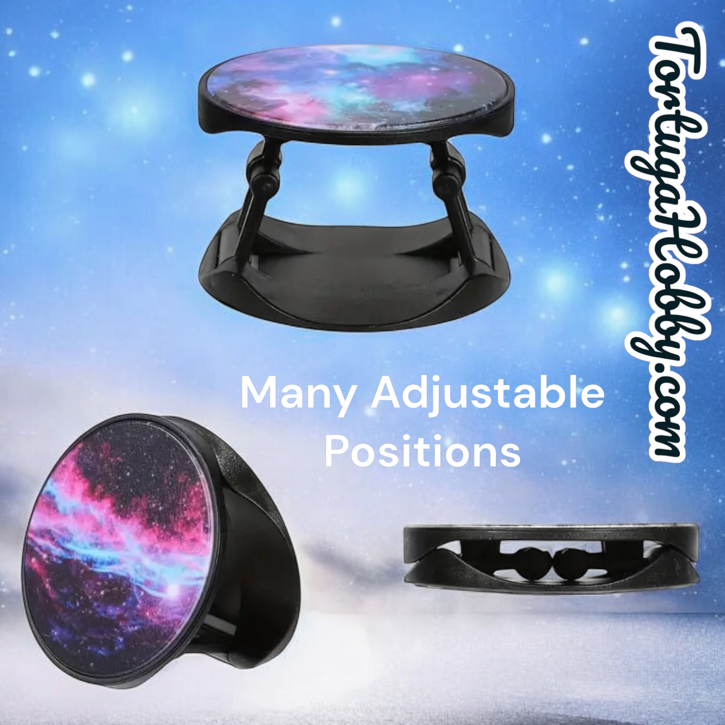 Phone Stands - Axolotl Original Art - Artisan Phone Grips/Stands