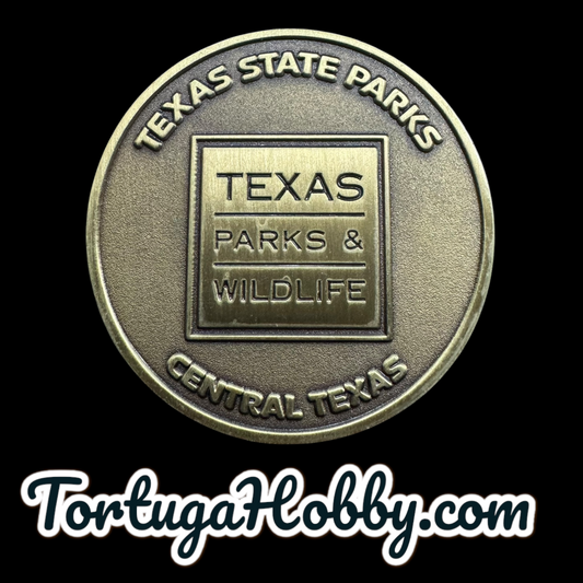 Texas State Parks & Wildlife Geocache Challenge Coin - Central Texas