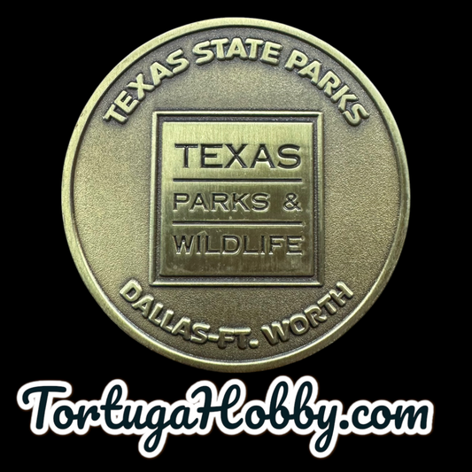 Texas State Parks & Wildlife Geocache Challenge Coin - Dallas-Ft. Worth