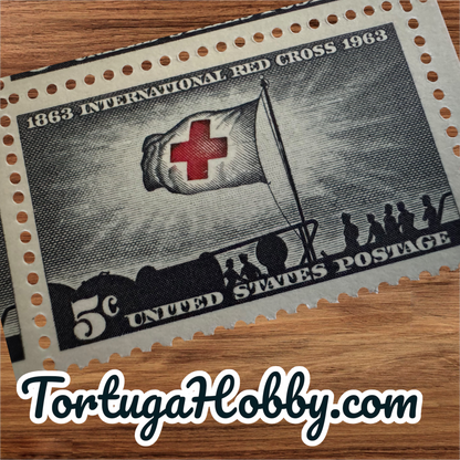 1963 - Red Cross 100th Anniversary - 5 Cent Stamp x4