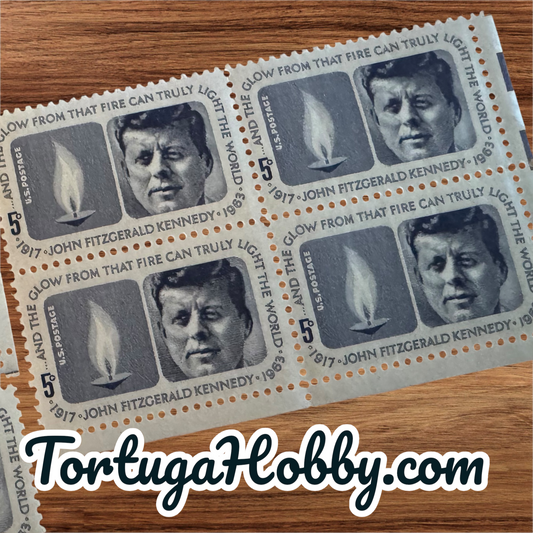 1964 - John F. Kennedy - US #1246 - 5 Cent Stamp -  Includes 7 Stamps.