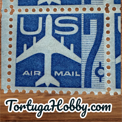 1958 - U.S. #C51 7¢ Silhouette of Jet Airliner Airmail Stamp