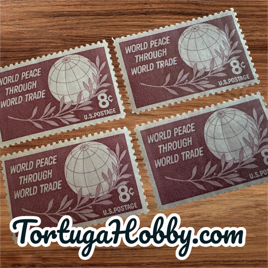 1959 - World Peace Through World Trade - Scott #1129 - 8 Cent Stamp X4