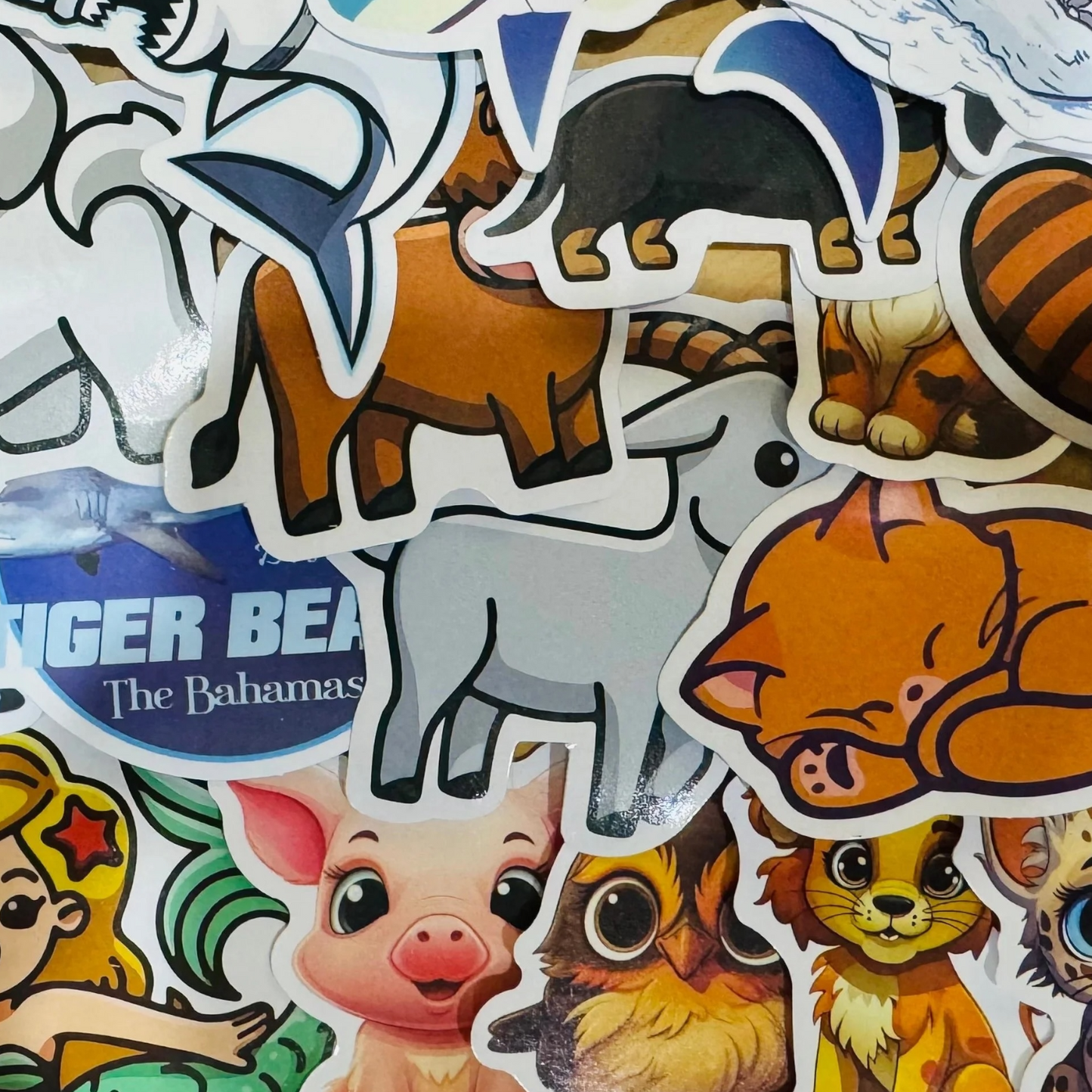 25 Adorable Animal Stickers for Laptops, Water Bottles, Skateboards, Lockers and More