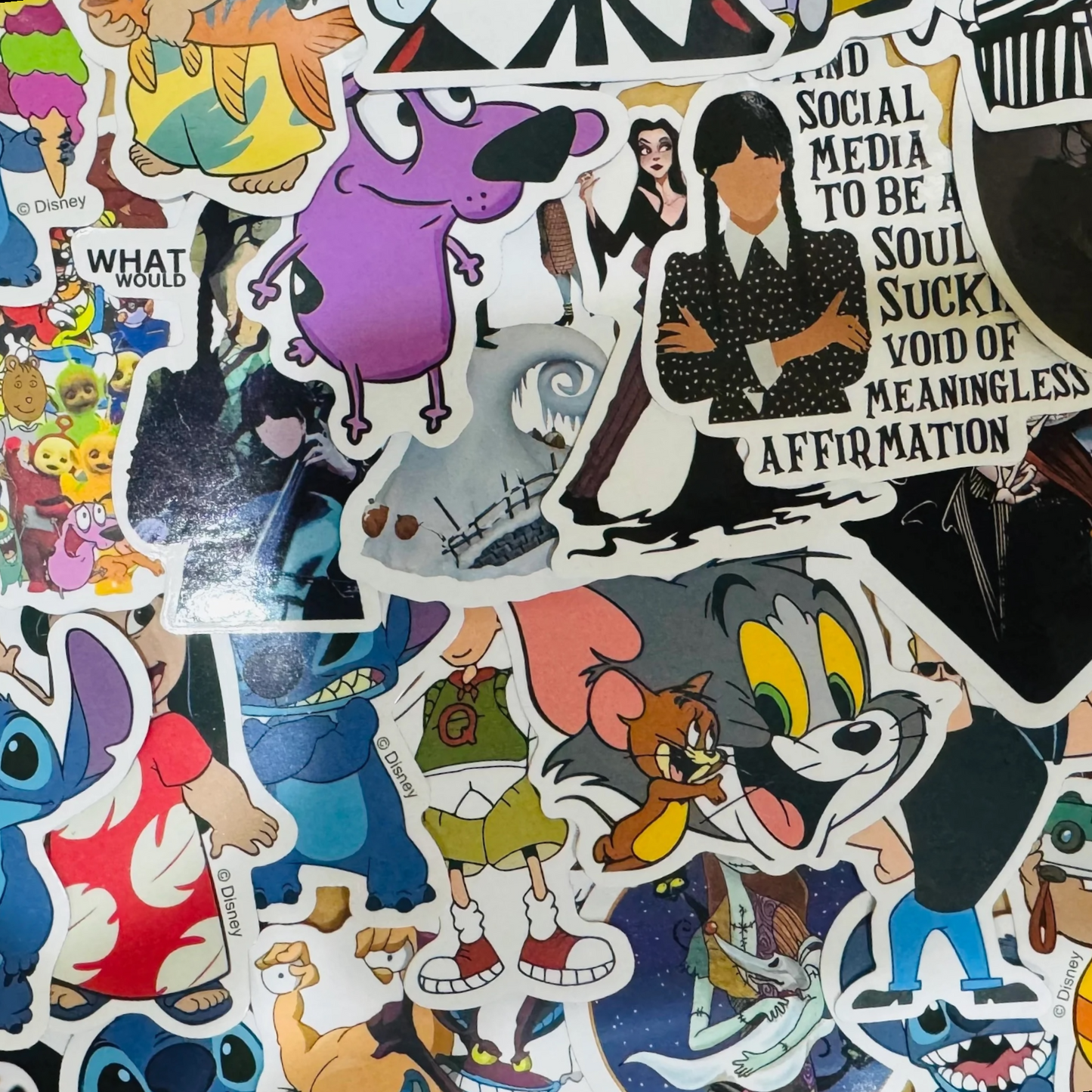 25 of Your Favorite Characters 80’s to Today. Stickers for Laptops, Water Bottles, Skateboards, Lockers and More