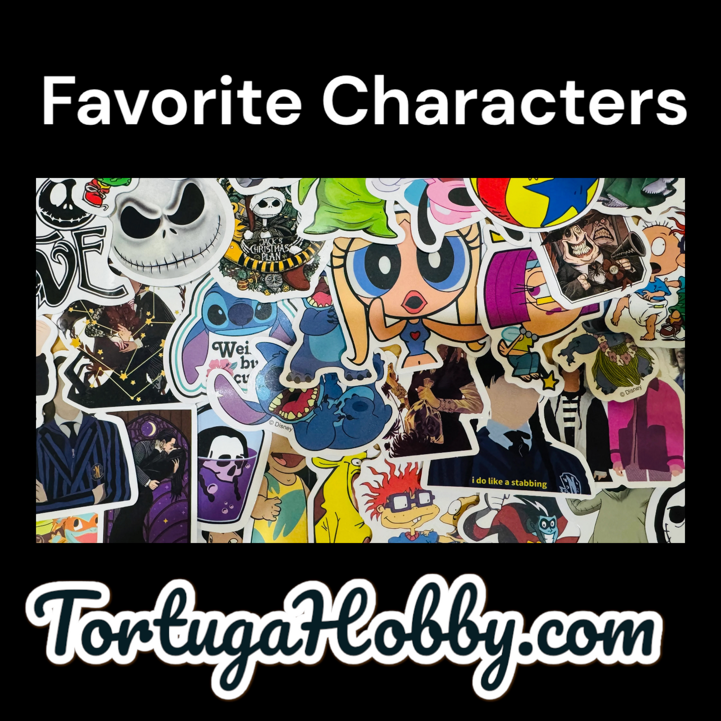 25 of Your Favorite Characters 80’s to Today. Stickers for Laptops, Water Bottles, Skateboards, Lockers and More