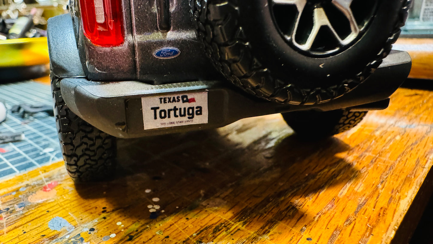 State License Plates Decals - 1:24 / 1:18 Scale - Water Slide or Peel & Stick