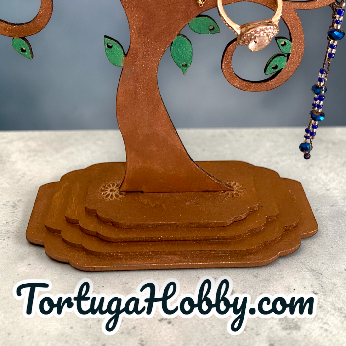 Tree Wood Jewelry Stand