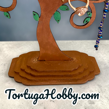 Tree Wood Jewelry Stand