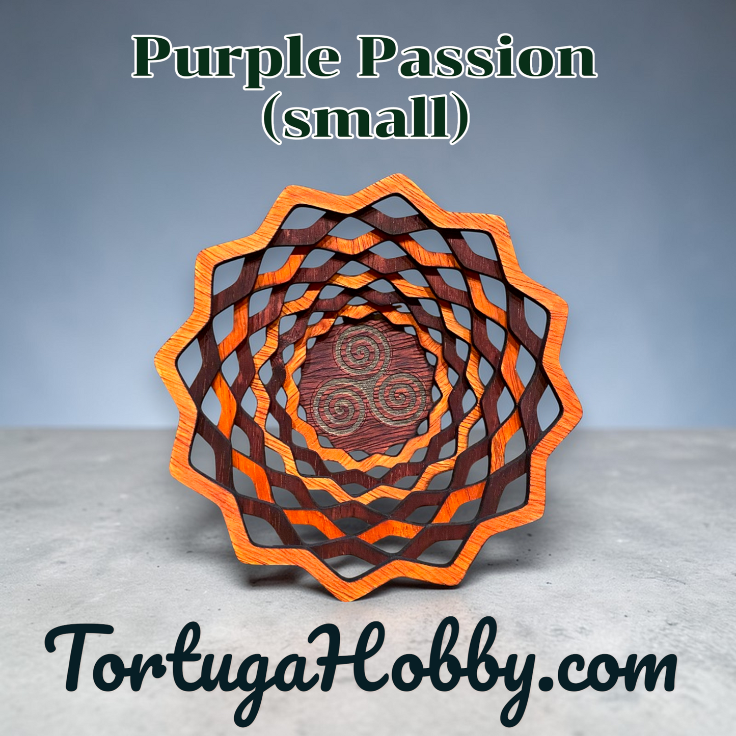Handcrafted Layered Ripple Wood Bowl
