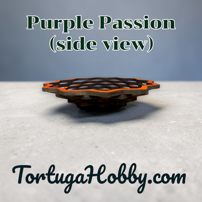 Handcrafted Layered Ripple Wood Bowl