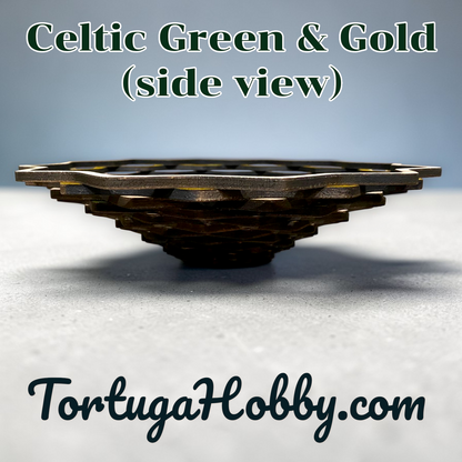 Handcrafted Layered Ripple Wood Bowl