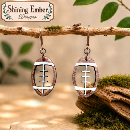 Sports-Themed Hand-Painted Earrings