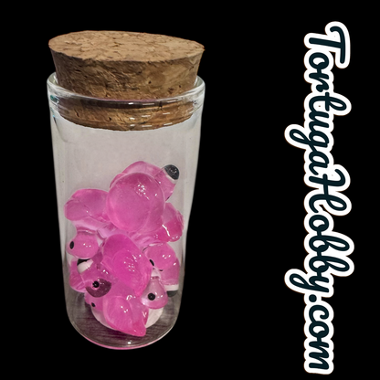 Unique Flamingo Counters for CCG, TCG, Role-Playing and more - All in Glass Tube Set - Make Your Next Game Night Unique