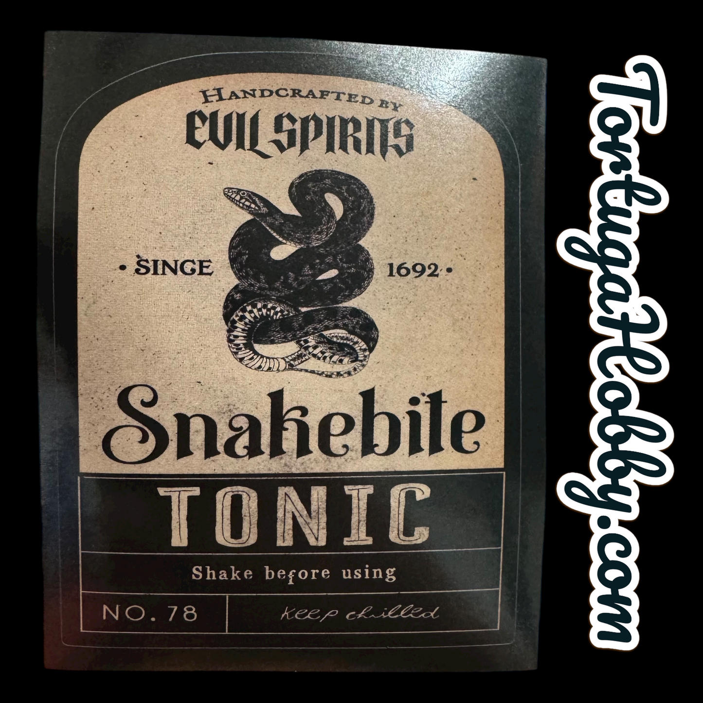 Wicked Spirits Bottle Label Stickers - Create Fun Bottles or Decorate Anything