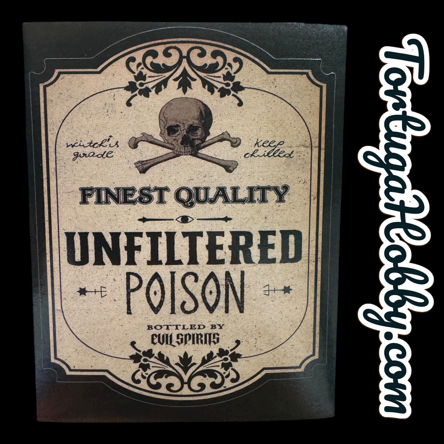 Wicked Spirits Bottle Label Stickers - Create Fun Bottles or Decorate Anything