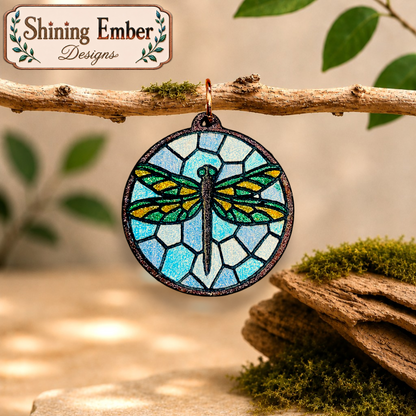 Butterfly and Dragonfly sHand-Painted Wood Earrings
