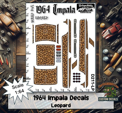 1964 Impala Custom Waterslide Decals for Total Customization