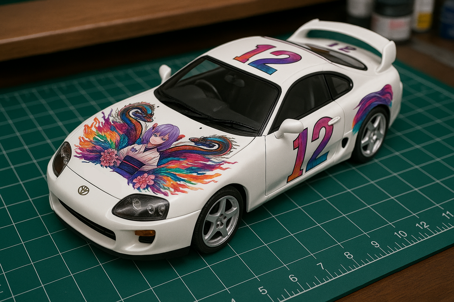 Twin Dragons Anime Racing Stripes Kit - Models, Derby and More!!