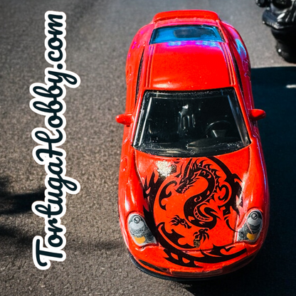 Tribal Dragons I - Water Slide Decals for Models, Derby and Crafts