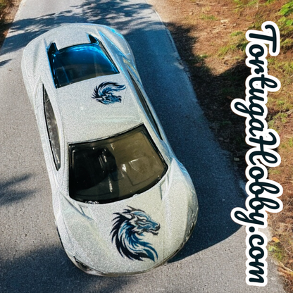 Tribal Dragons I - Water Slide Decals for Models, Derby and Crafts