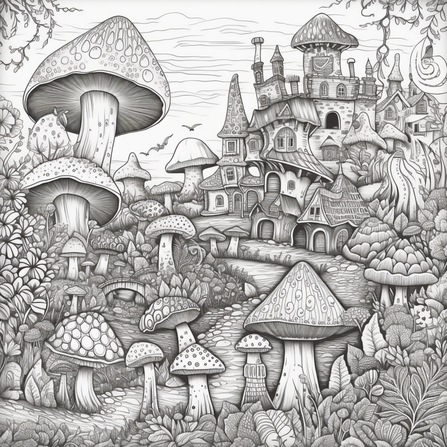 Coloring Book - Distant Fantasy Lands Coloring Book