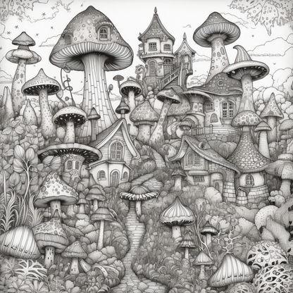 Distant Fantasy Lands Coloring Book (Digital)